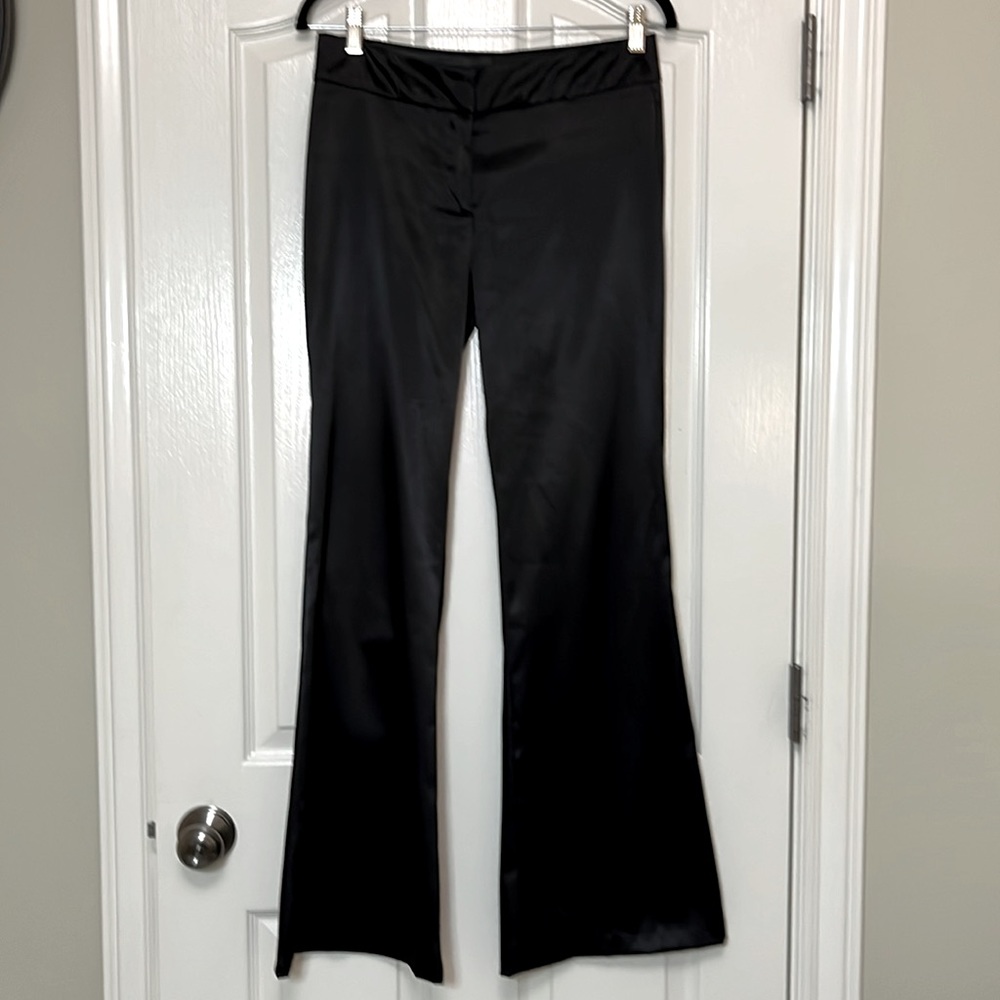 NWOT Zinc small black satin dress pants!  No snags 30” inseam.